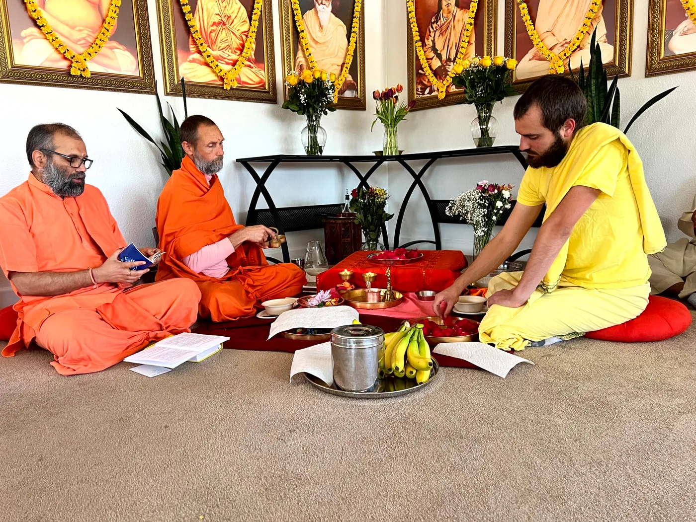Temple of Peace monastics at a ceremony