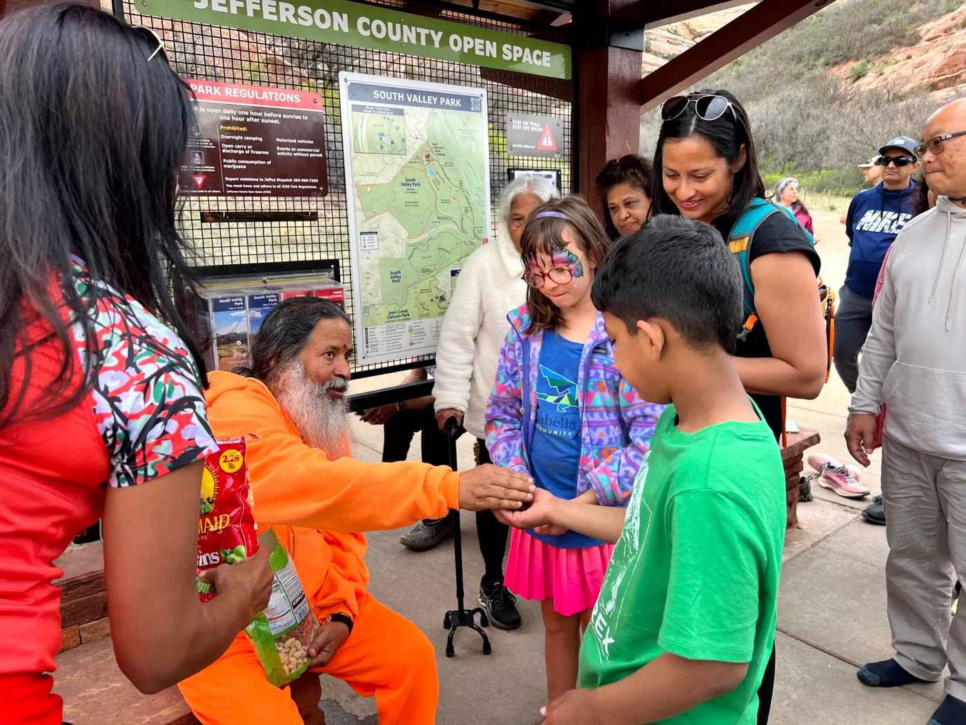 Temple of Peace community outdoors